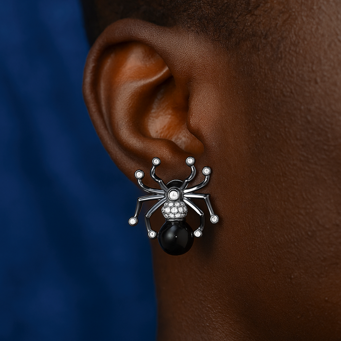 S925 Moissanite Spider Earrings - Different Drips