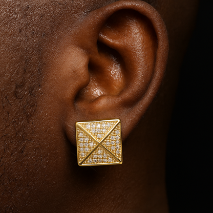 10mm Square Cut Umbrella Earrings - Different Drips