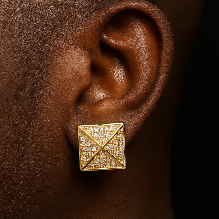 10mm Square Cut Umbrella Earrings - Different Drips