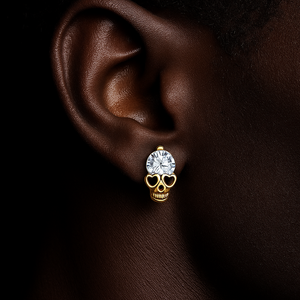 S925 Moissanite Skeleton Stud Earrings - Different Drips