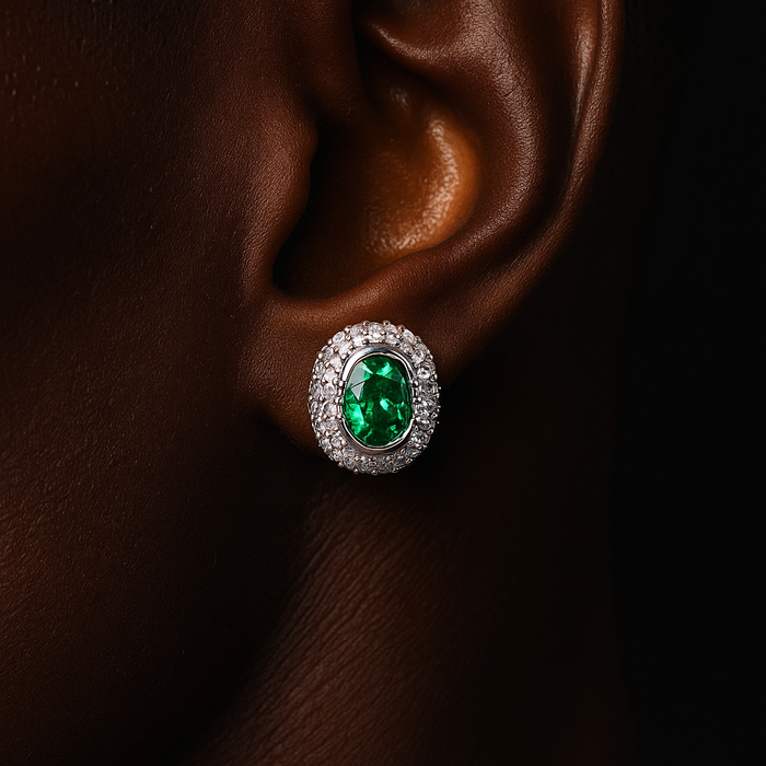 S925 Moissanite Diamond Gem Earrings - Different Drips