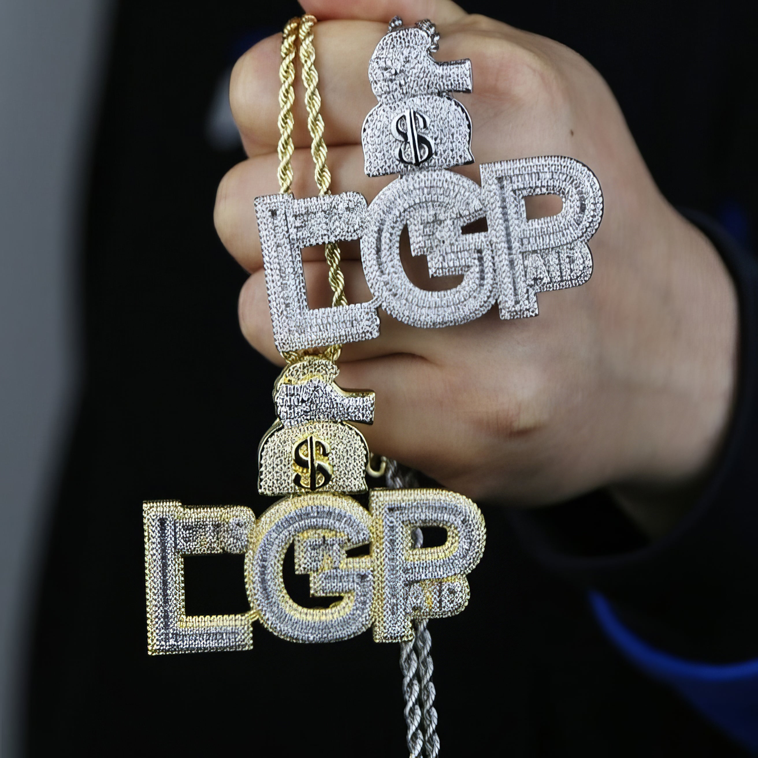 Iced Out Let's Get Paid Pendant - Different Drips