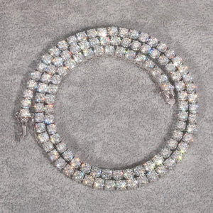 Moissanite Tennis Chain 18k Gold (All Sizes) - Different Drips