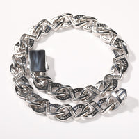 Thumbnail for 12-15mm Baguette Infinity Link Chain - Different Drips