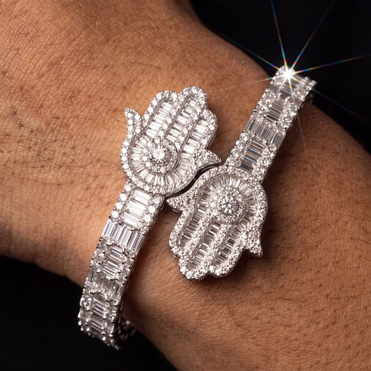 Baguette Hasma Hand Cuff Bangle Bracelet - Different Drips