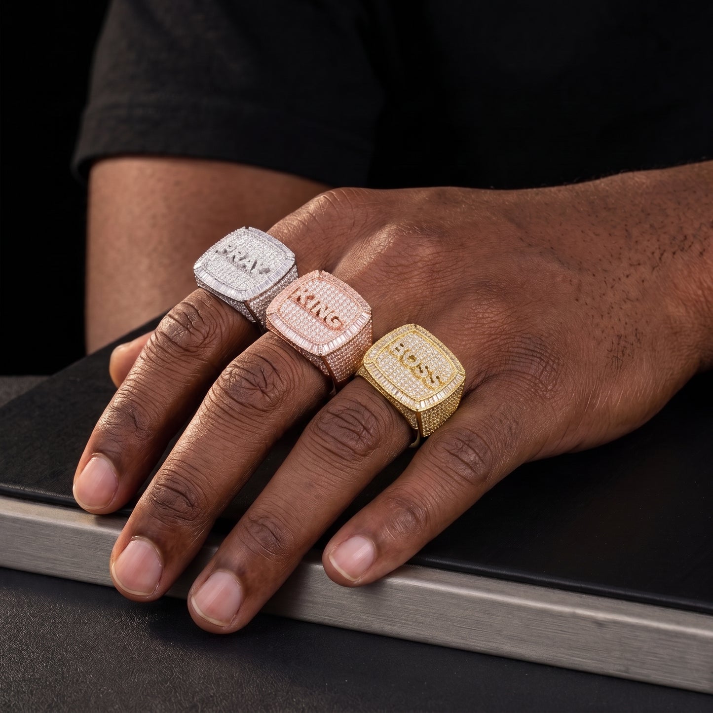Custom Letter Championship Ring - Different Drips