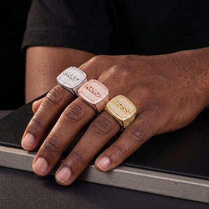 Custom Letter Championship Ring - Different Drips