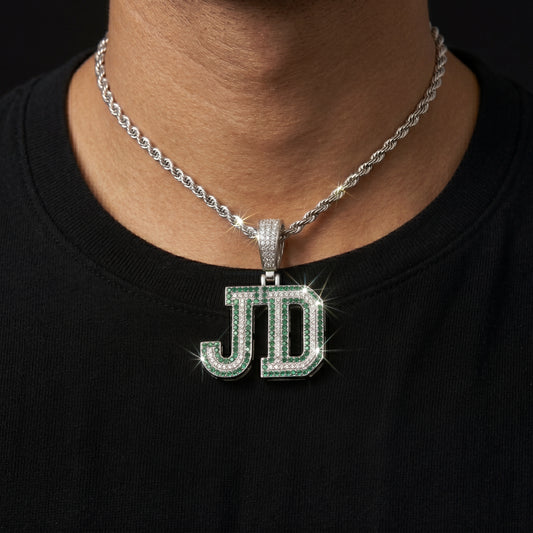 Varsity Custom Letter Pendant - Different Drips