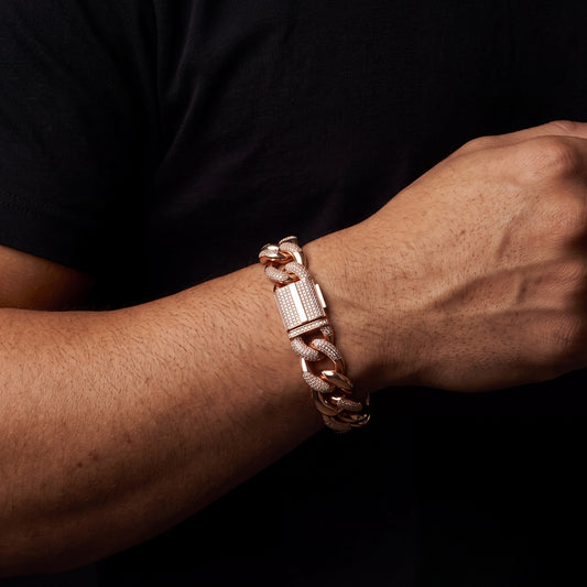 16mm Mariner Cuban Link Bracelet - Different Drips