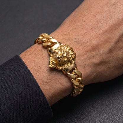 Lion Head Miami Cuban Link Chain - Different Drips