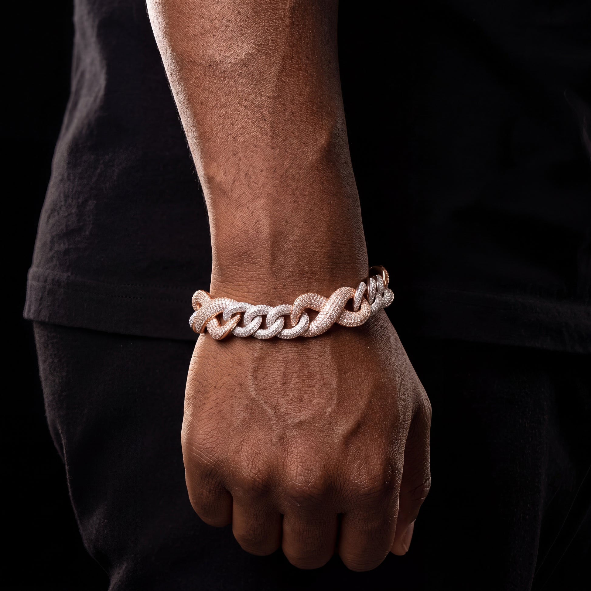 14mm Infinity Cuban Bracelet - Different Drips