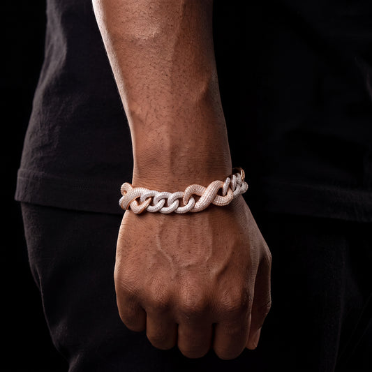14mm Infinity Cuban Bracelet - Different Drips