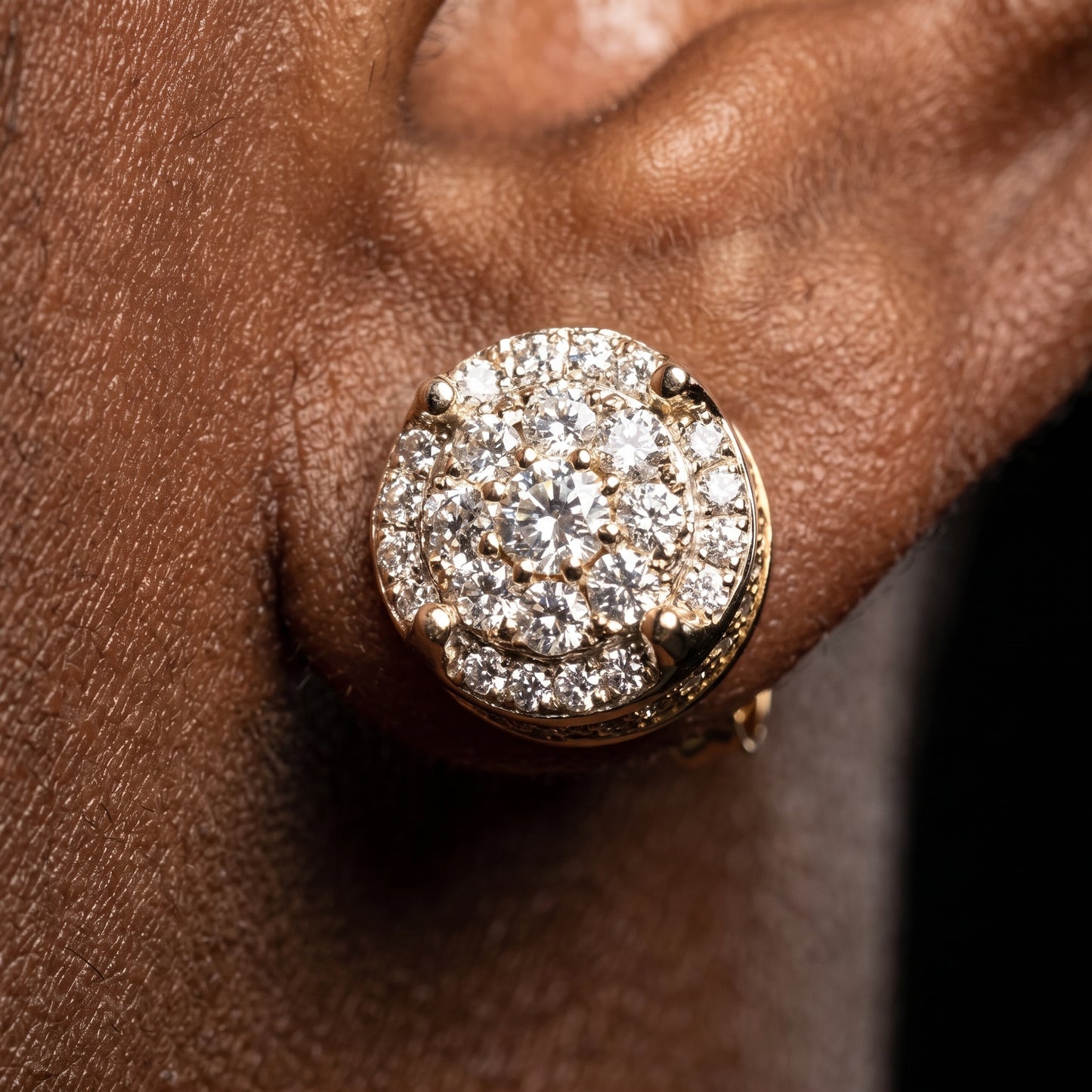 Round Crown Clustered Earrings - Different Drips