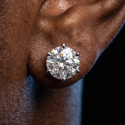 S925 0.5-12ct Moissanite Stud Earrings - Different Drips
