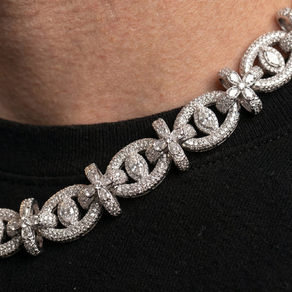 Iced Out Eye Link Chain Bracelet - Different Drips