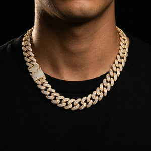 18mm Buckle Clasp Curb Cuban Chain - Different Drips