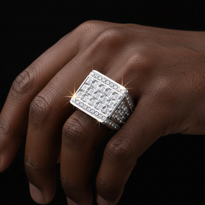 Square Invisible-Set Cluster Ring - Different Drips