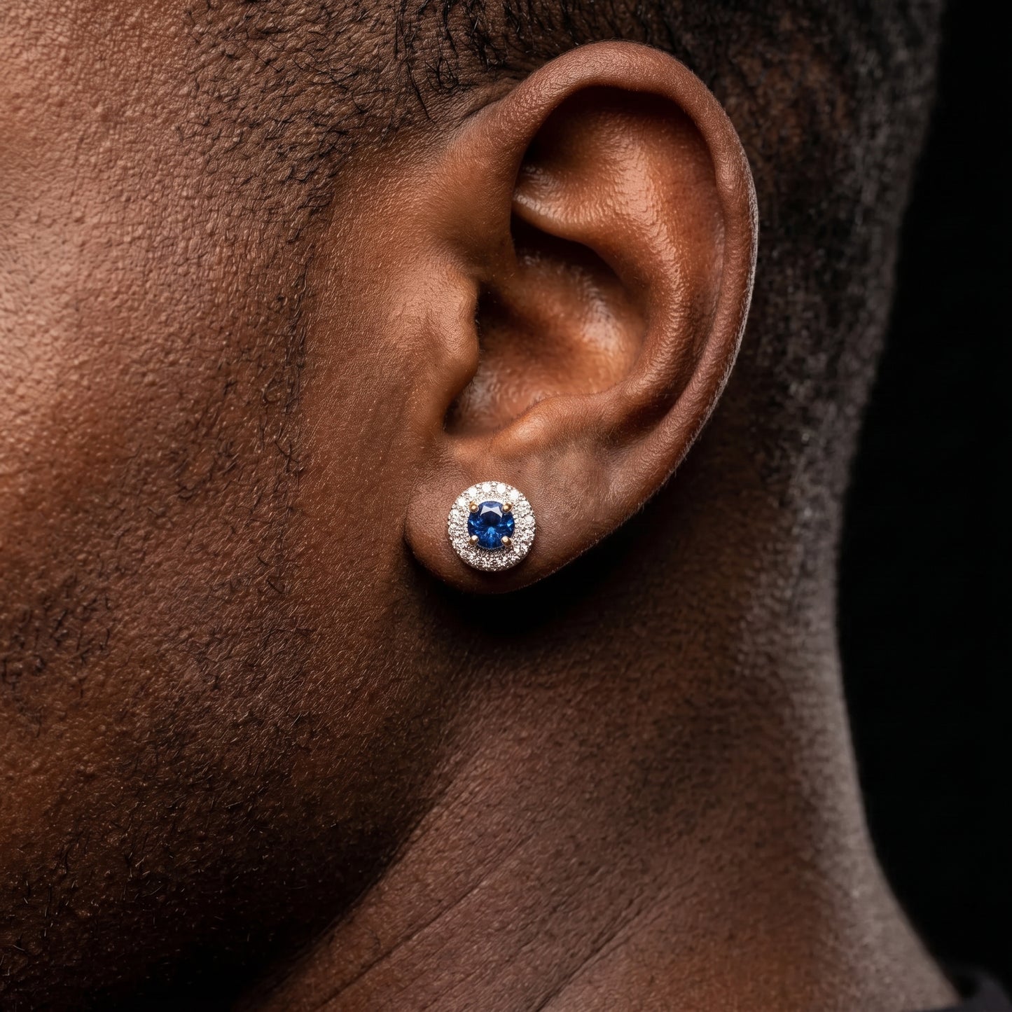 S925 Halo Stud Earrings - Different Drips