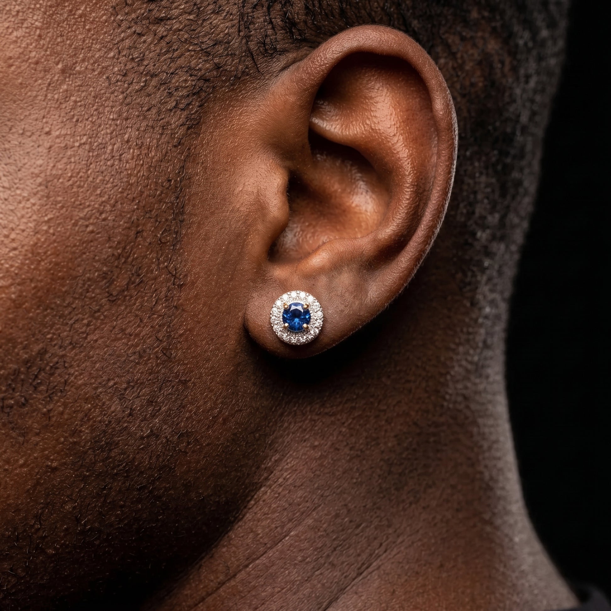 S925 Halo Stud Earrings - Different Drips