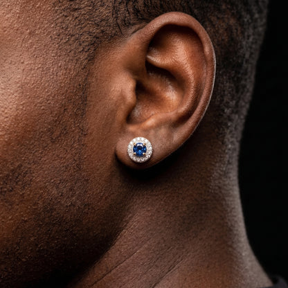 S925 Halo Stud Earrings - Different Drips