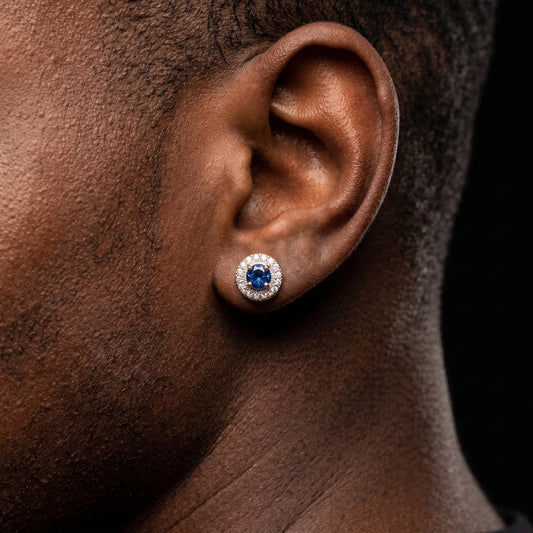 S925 Halo Stud Earrings - Different Drips