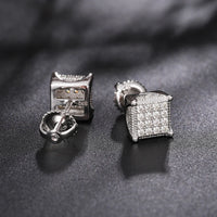 Thumbnail for 7mm S925 Moissanite Square Cut Stud Earrings - Different Drips