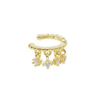 Thumbnail for S925 Women's Fringe Huggie Earrings - Different Drips