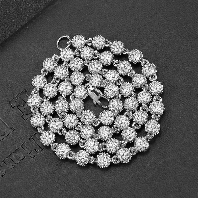 6mm Iced Out Ball Chain - Different Drips