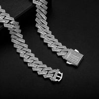 Thumbnail for 18mm Baguette Cuban Prong Link Chain - Different Drips