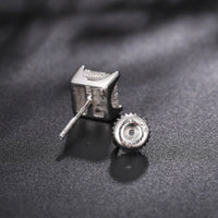 Thumbnail for 7mm S925 Moissanite Square Cut Stud Earrings - Different Drips