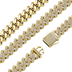 14mm Prong Cuban Link Bracelet - Different Drips