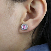 Thumbnail for S925 Women's Cushion Cut Earrings - Different Drips