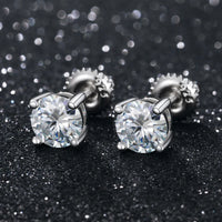 Thumbnail for 8mm S925 Moissanite Diamond Stud Earrings - Different Drips