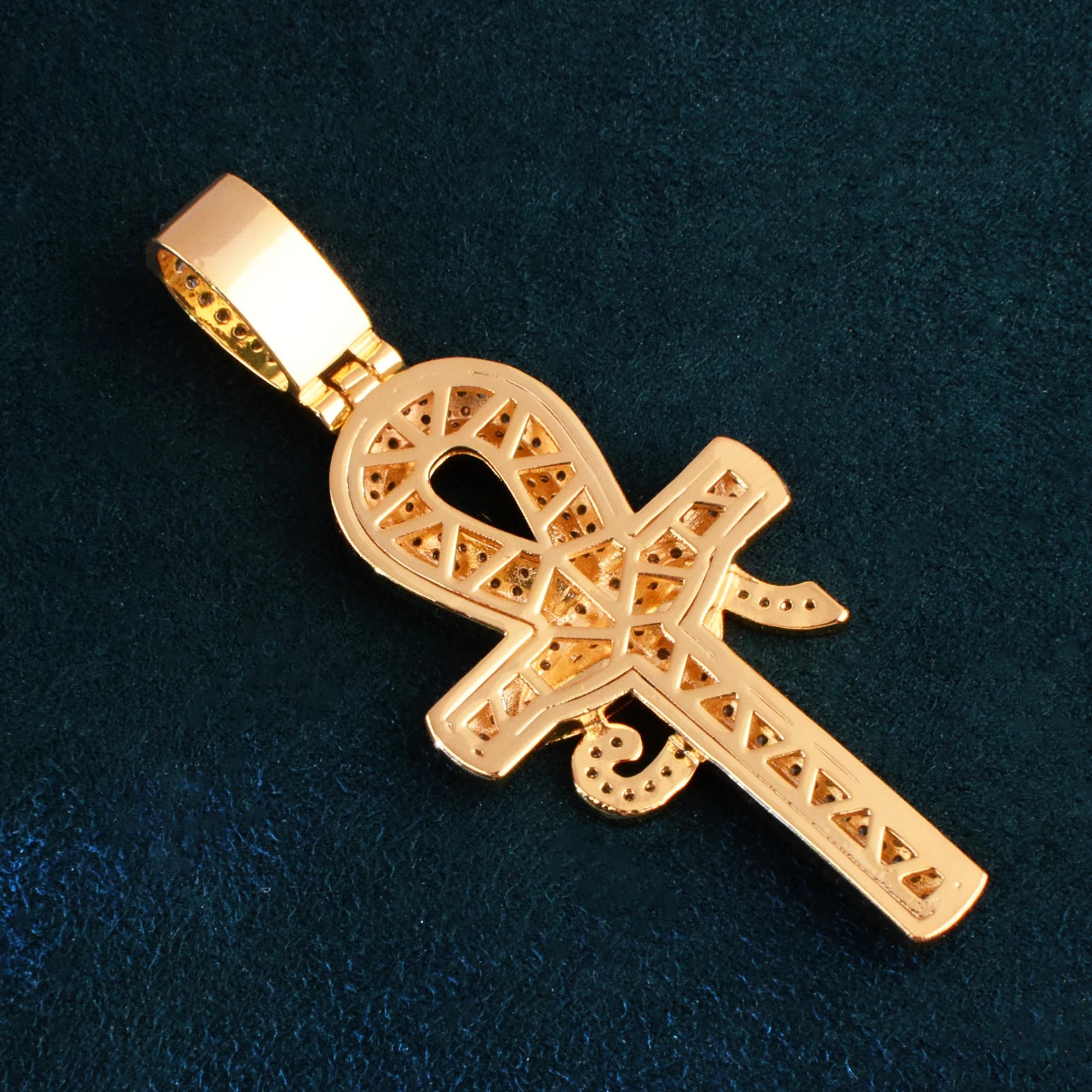 Eye of Horus Ankh Cross Pendant - Different Drips