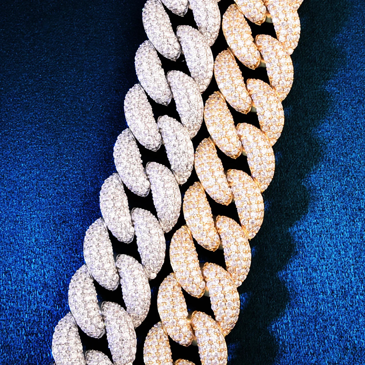 19mm Iced Miami Cuban Link Bracelet - Different Drips