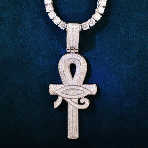 Eye of Horus Ankh Cross Pendant - Different Drips