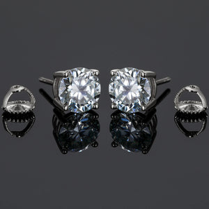 8mm S925 Moissanite Diamond Stud Earrings - Different Drips