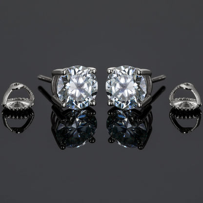 8mm S925 Moissanite Diamond Stud Earrings - Different Drips
