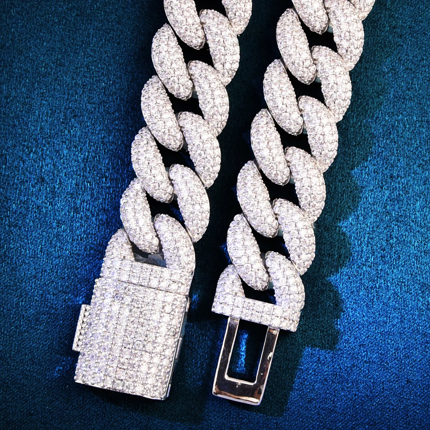 19mm Iced Miami Cuban Link Bracelet - Different Drips