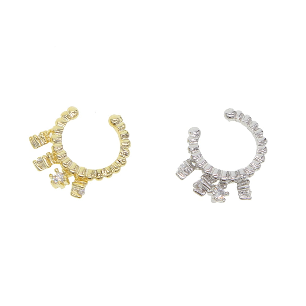 S925 Women's Fringe Huggie Earrings - Different Drips