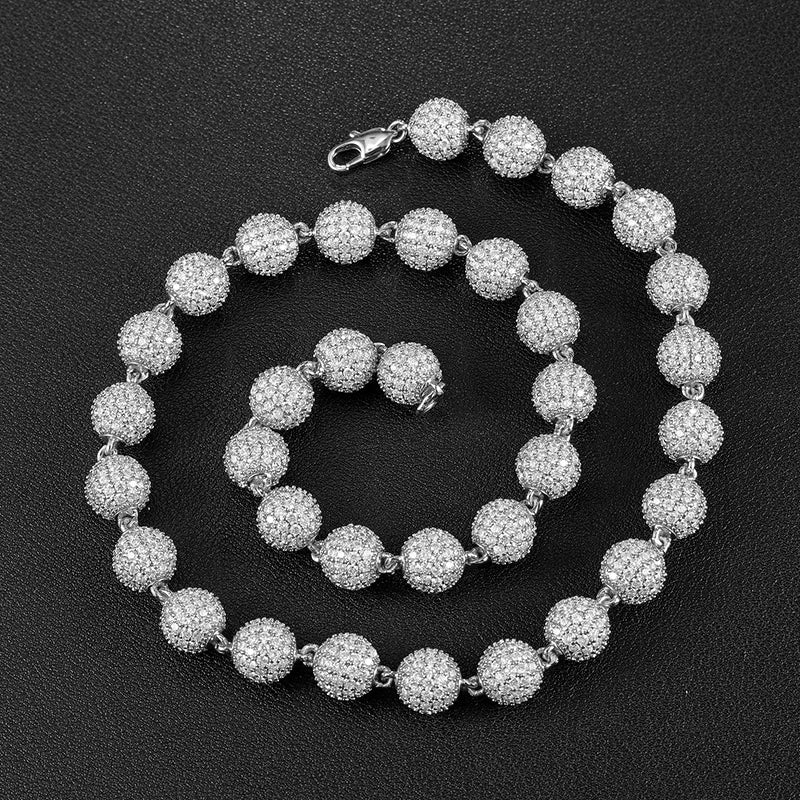 10mm Iced Out Ball Chain - Different Drips