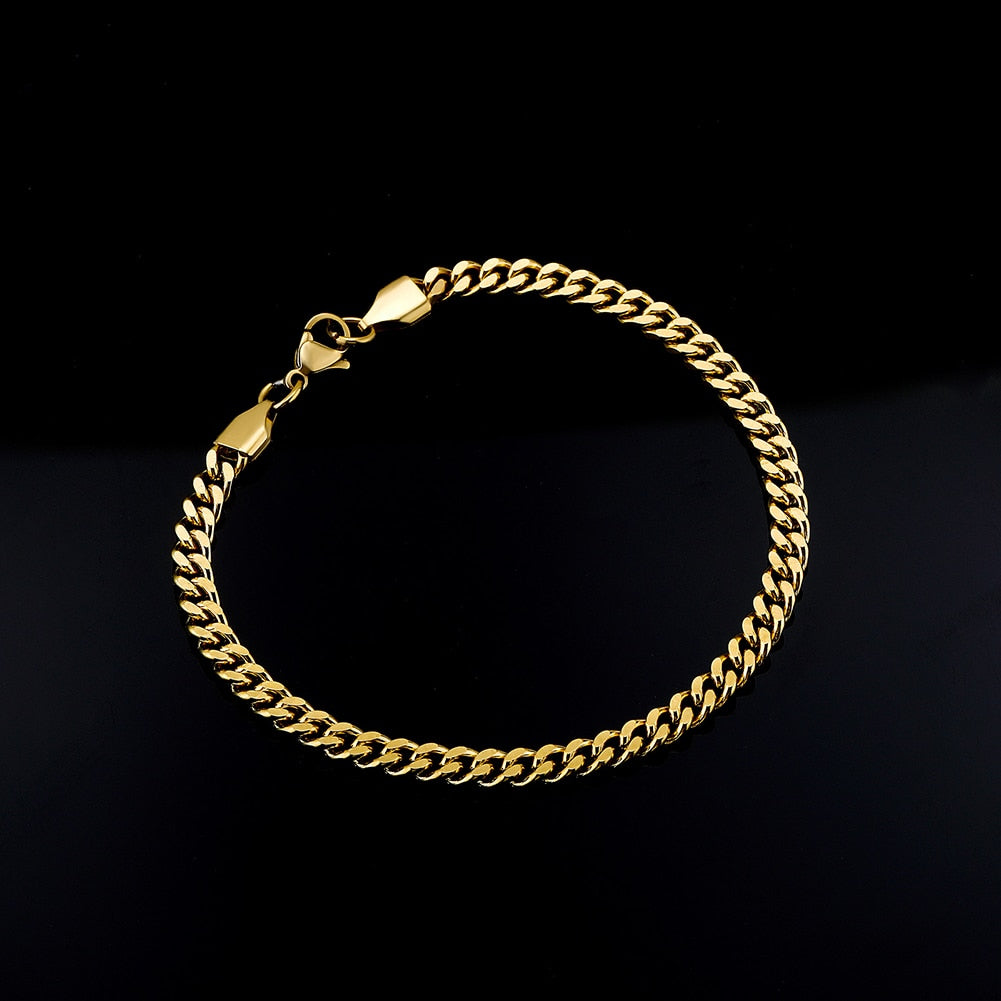 4mm Miami Cuban Link Bracelet - Different Drips