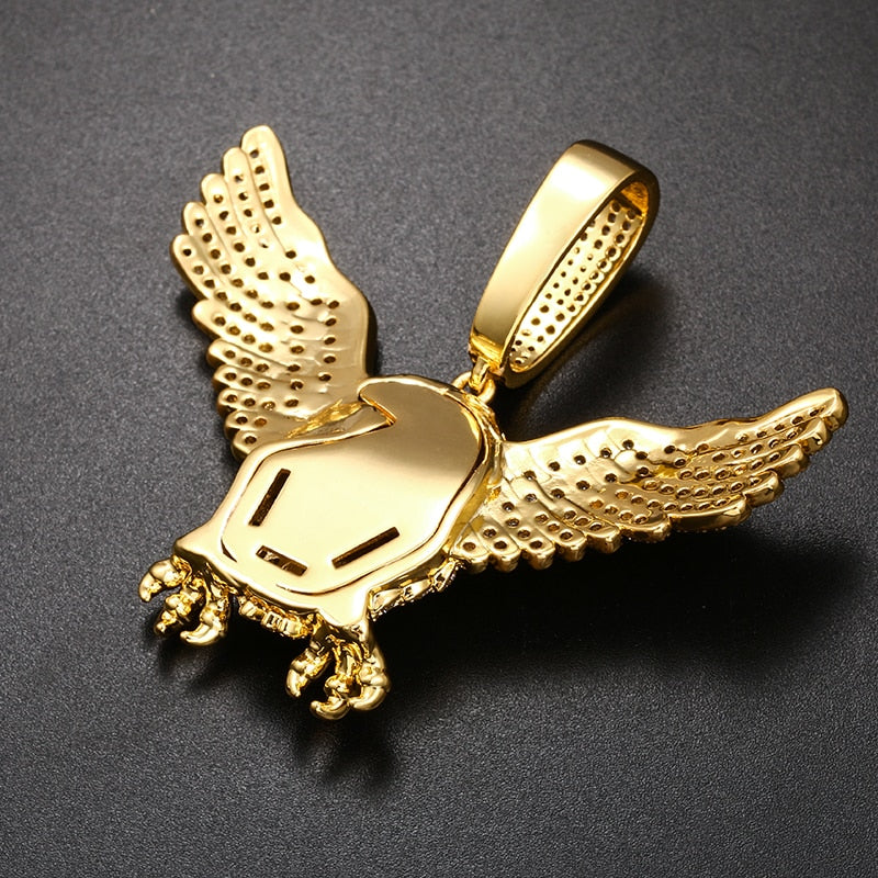 Iced Out Eagle Pendant - Different Drips