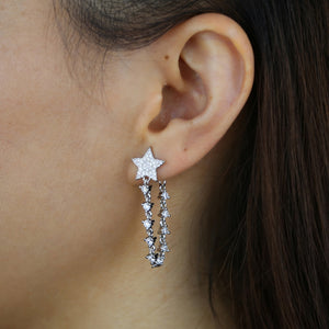 S925 Women's Star Drop Earrings - Different Drips