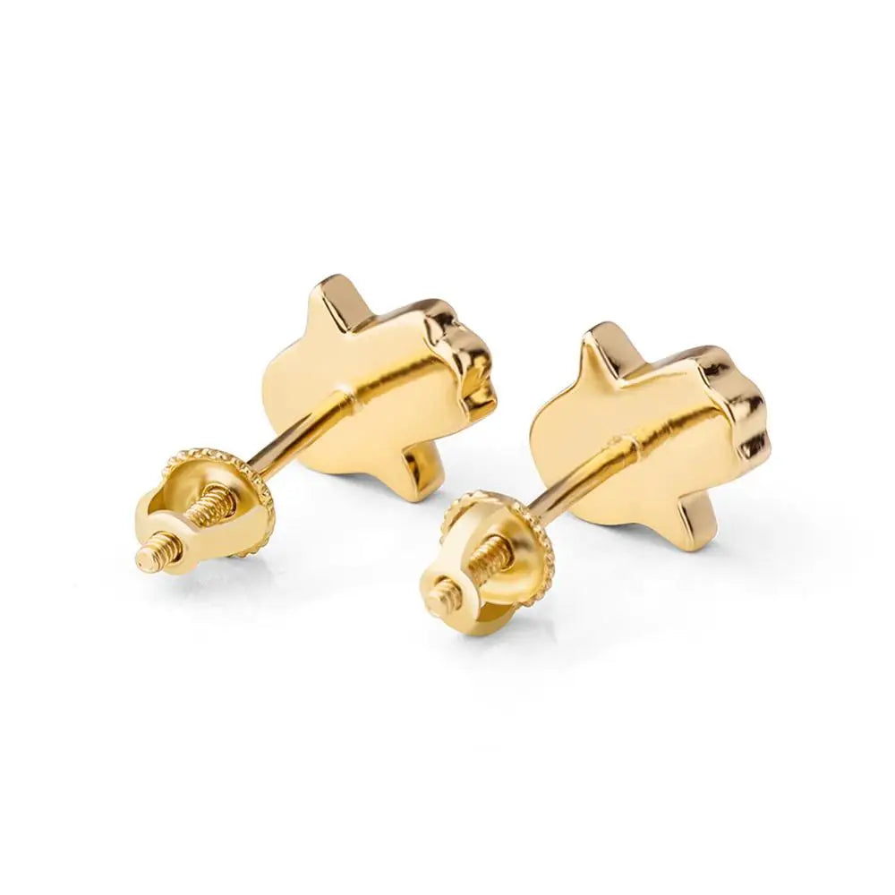 S925 Iced Hasma Hand Earrings - Different Drips