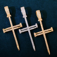 Thumbnail for Small Nail Cross Pendant - Different Drips