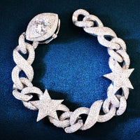 Thumbnail for 14mm Infinity Star Link Eye Clasp Bracelet - Different Drips