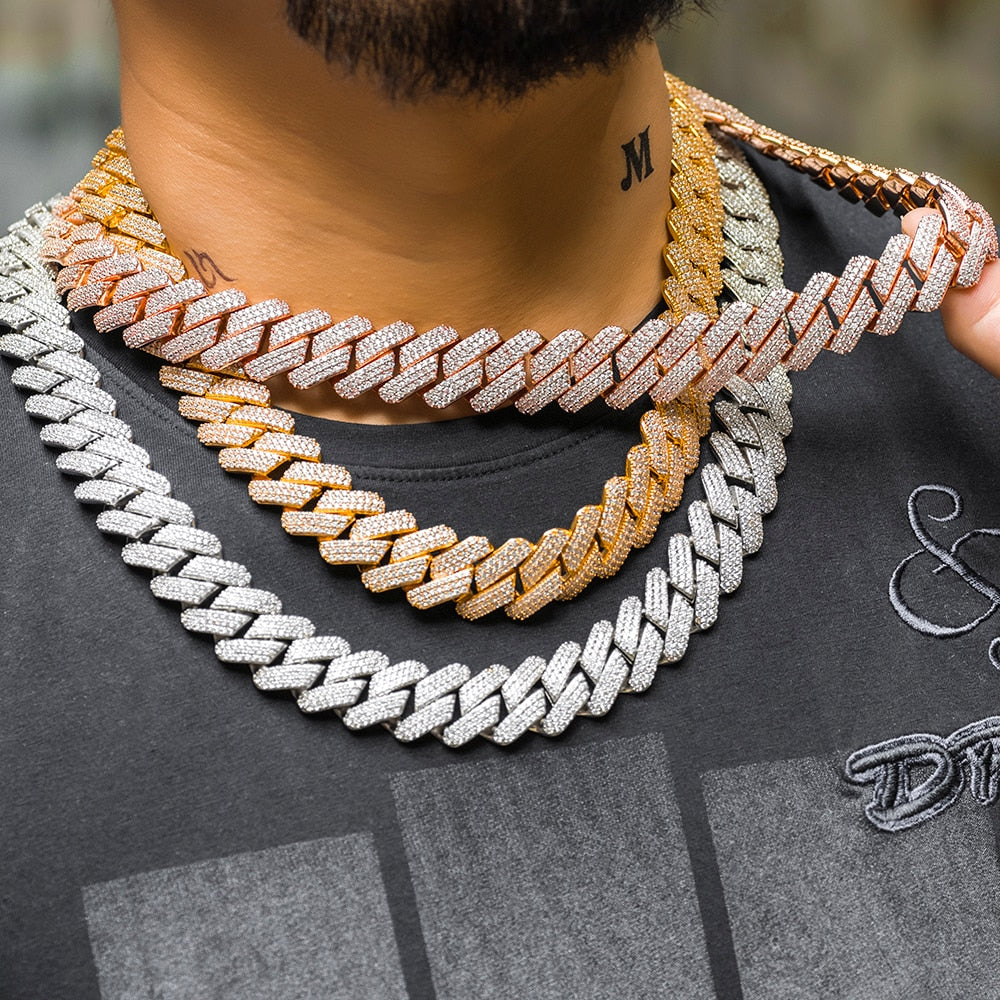 20mm Prong Cuban Chain - Different Drips