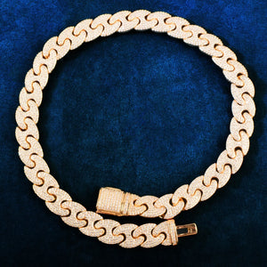 12mm Iced Mariner Link Chain - Different Drips