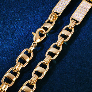 8mm Iced Tag Link Chain - Different Drips